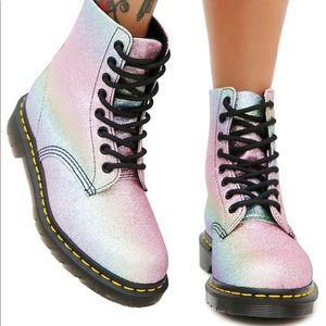 Dr Marten 1460 Pascal Glitter Rainbow Boots